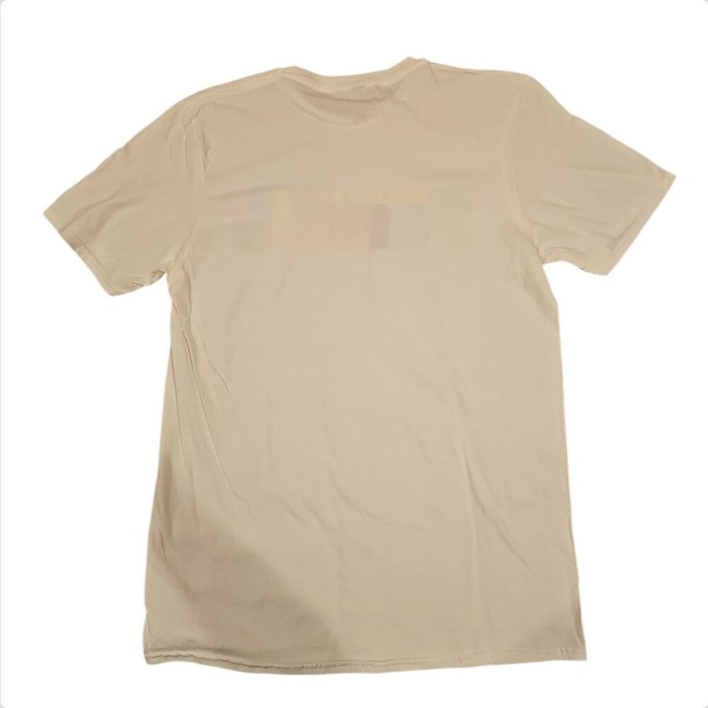 Playbill Pride 2022 Beige T-Shirt Gildan Softstyle M Cotton Blend LGBTQ+ Design - Picture 2 of 6
